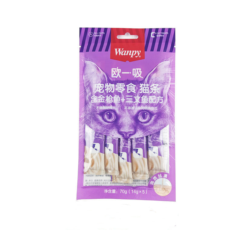 Wanpy Creamy Treat for Cats 70g - 5 peices - tuna & salmon formula