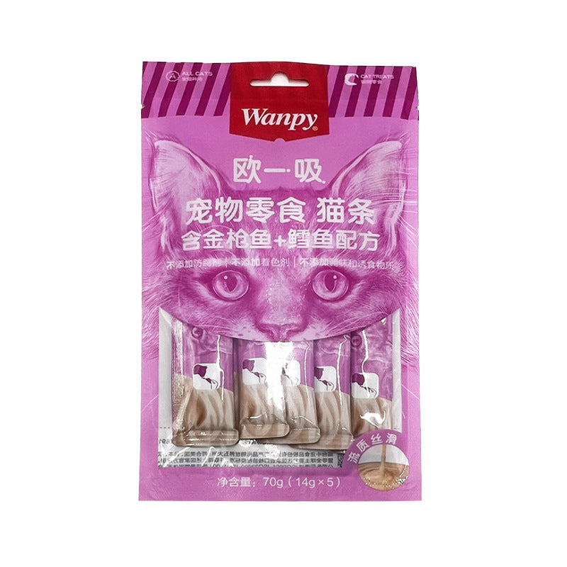 Wanpy Creamy Treat for Cats 70g - 5 peices - tuna & cod formula
