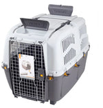 Skudo Black and Gray Pet Carrier Crate Size 7