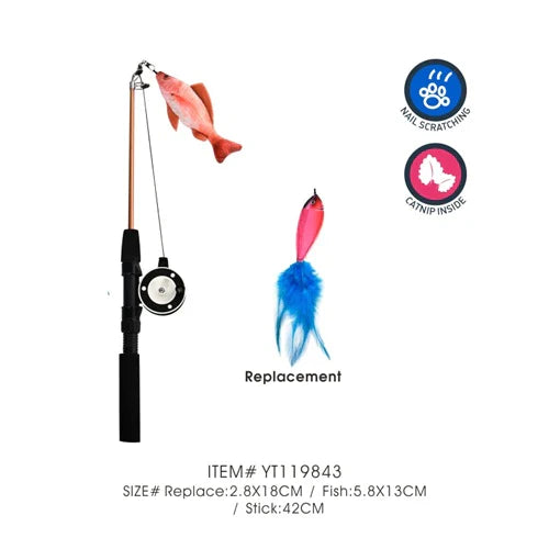 Naomi Cat Stick Toy