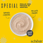 Schesir Exigent pollo con fegato di anatra in mousse 70g in busta