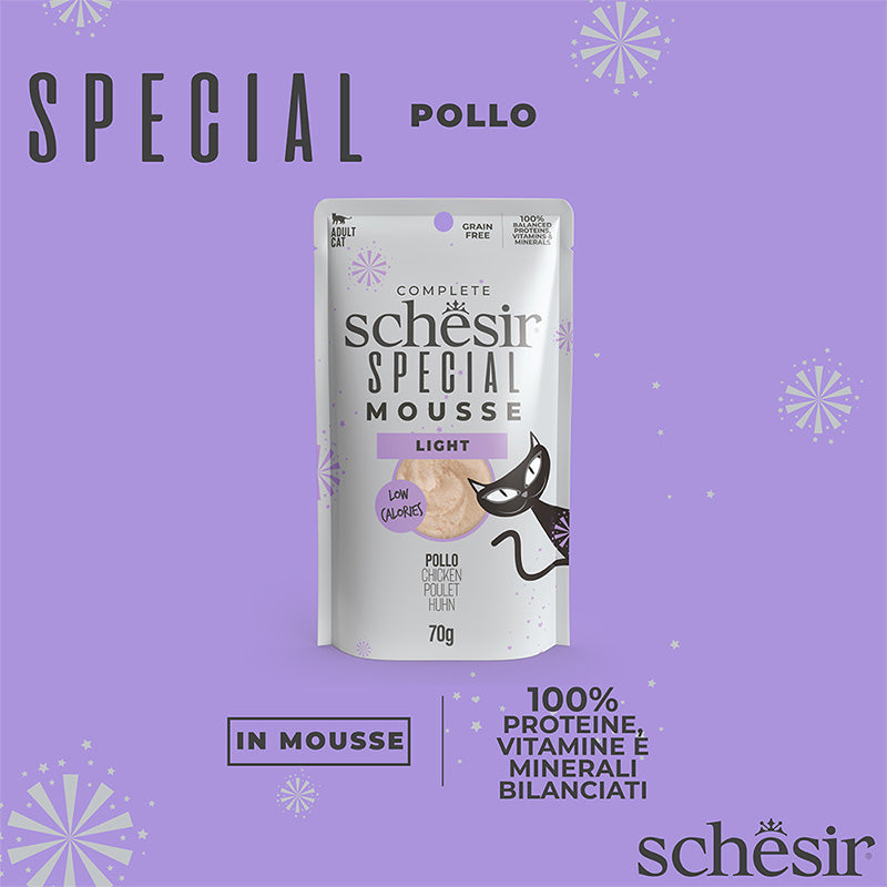 Schesir Light pollo in mousse 70g in busta