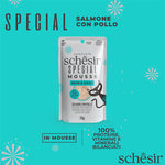 Schesir Skin&Coat salmone con pollo in mousse in busta 70g