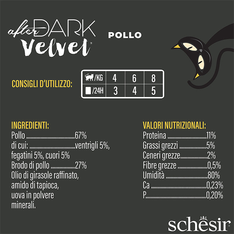 Schesir after dark Pollo in mousse 80g in busta