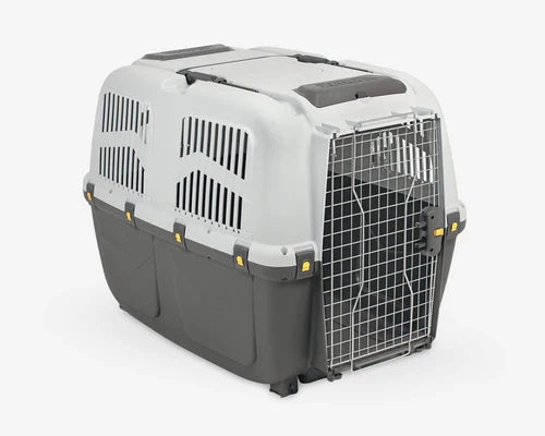 Skudo Black and Gray Pet Carrier Crate Size 7
