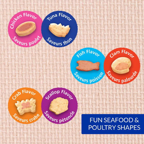 Juicy Bites Crab and Scallop Flavors For Cat 3 Packs.