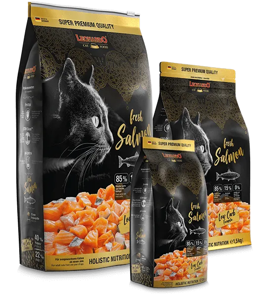 Leonardo GF and holistic Dry Food For adult Cats With fresh salmon 250 gr