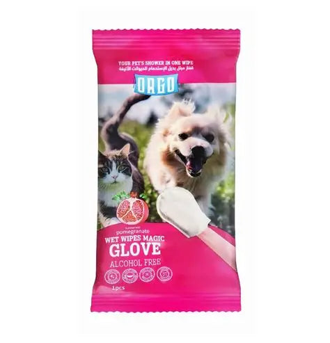 orgo glove for pets pomegranate 1 pes