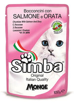 Simba chunkies with salmon and dory for cats 100g