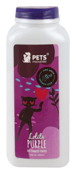 Pets Republic Dry Shampoo Powder Lolita Purple 200g