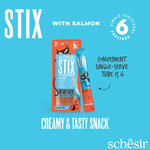 SCHESIR Stix Creamy with Salmon - Treat for Cats - 6 X 15g =90g