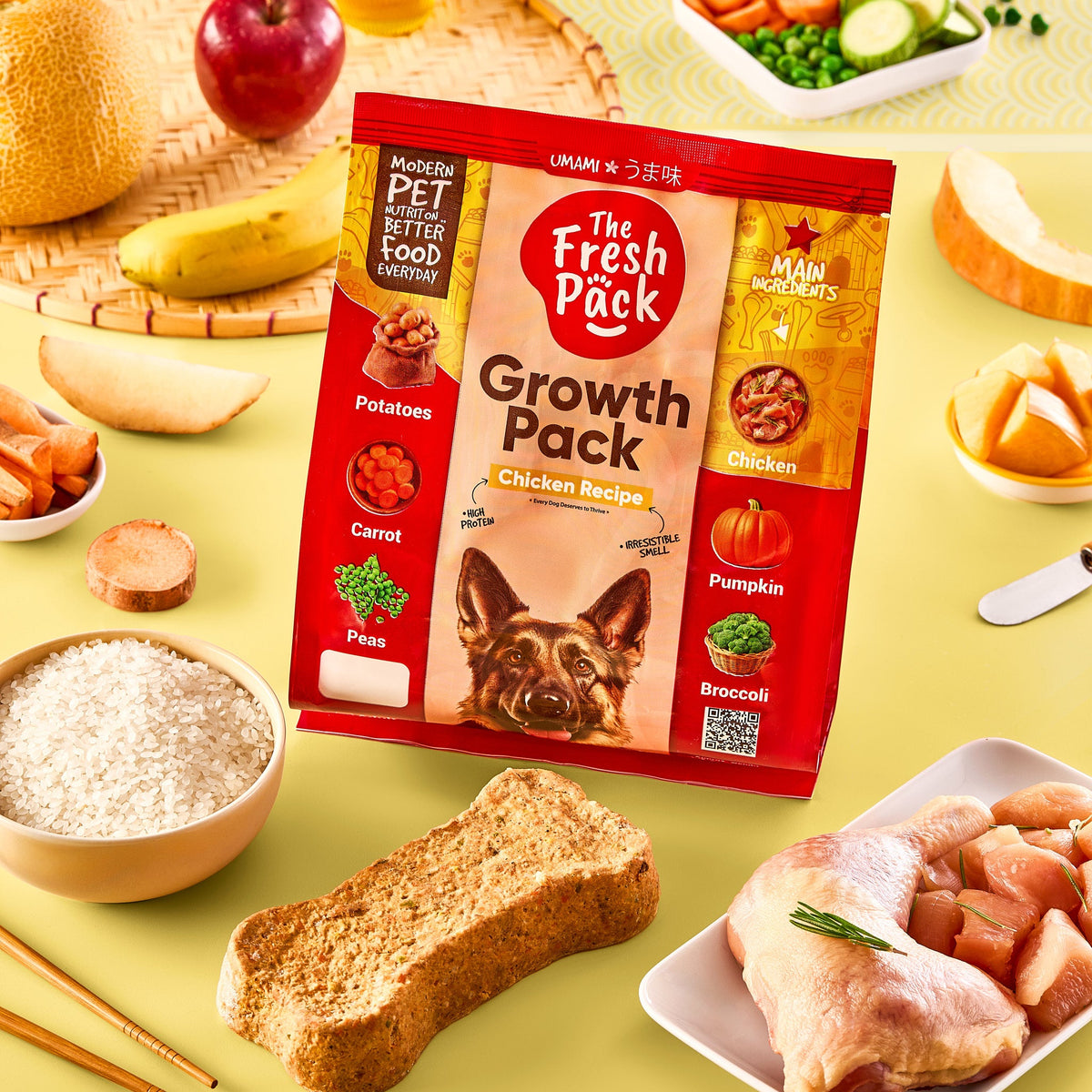 The Fresh Pack Growth Pack For Dogs - 1500 Grams UMAMI
