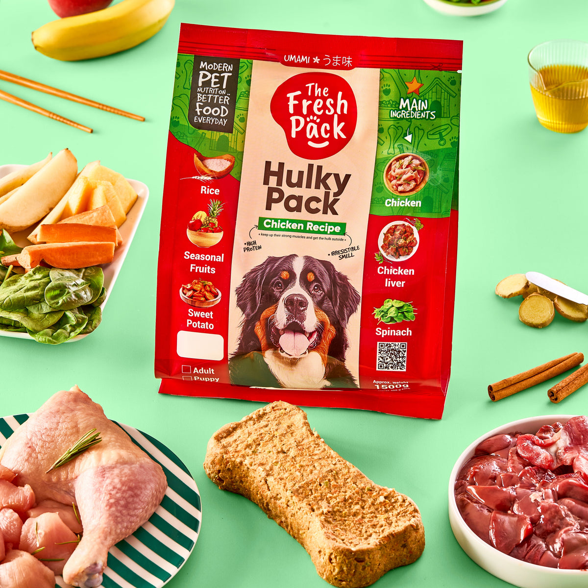 The Fresh Pack Hulky Pack For Dogs - 1500g UMAMI