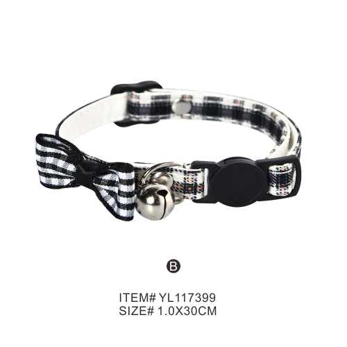 Naomi Cat Collar with Bell Black