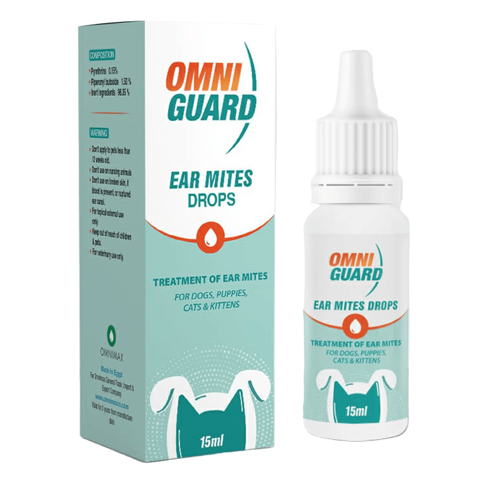 Omni Guard Ear Mites Drops Cats And Dogs 15ml