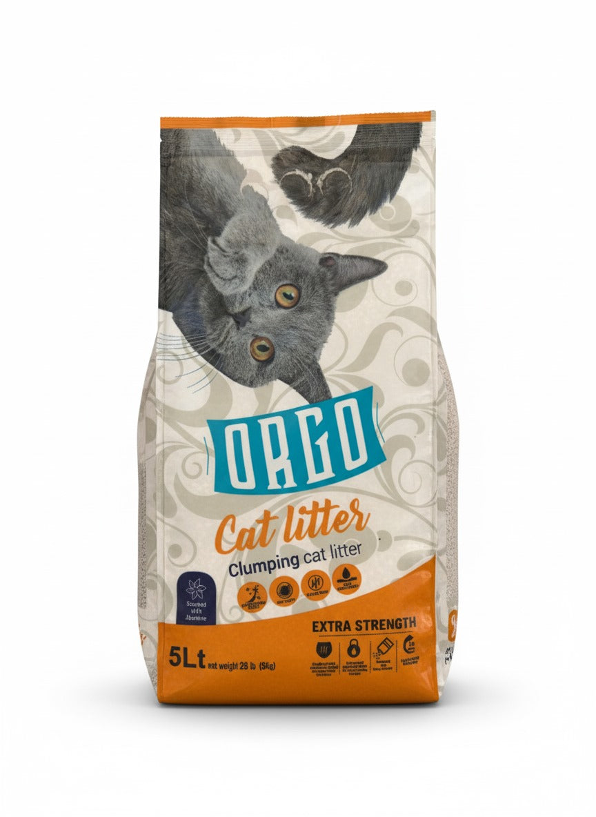 orgo white cat litter jasmine 5l