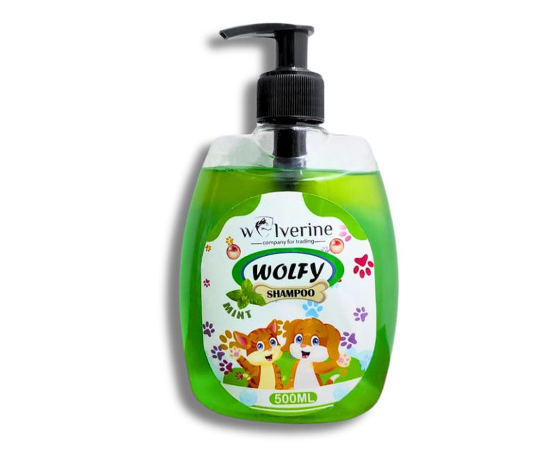 WOLFY SHAMPOO MINT ANTI FLEA / TICK 500 ML