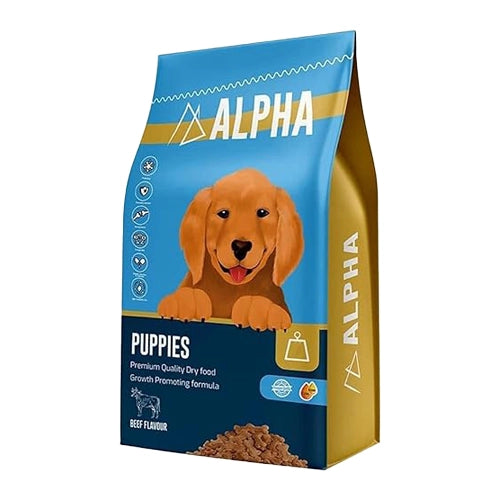 Alpha Dry Food Beef Flavor for Puppies 20 kg