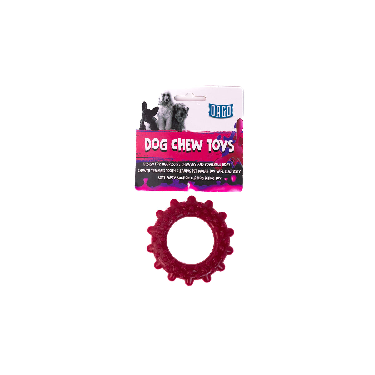 Orgo Cog Shaped Dog Chew Toy