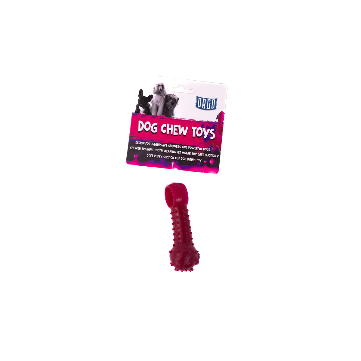 Orgo Orange Dog Chew Toy