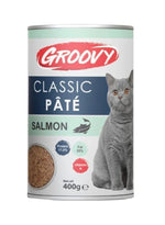Groovy Wet Food For Cats Classic pate salmon 400g