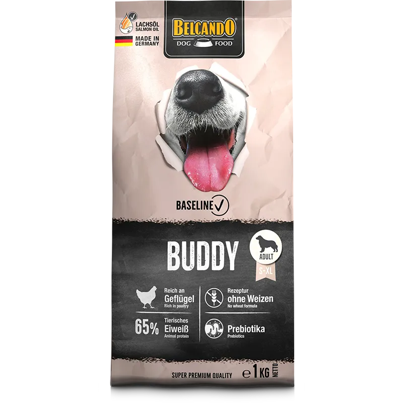 Belcando Baseline Buddy Dry Food with poultry for S to XL Breed Adult Dogs 1 kg