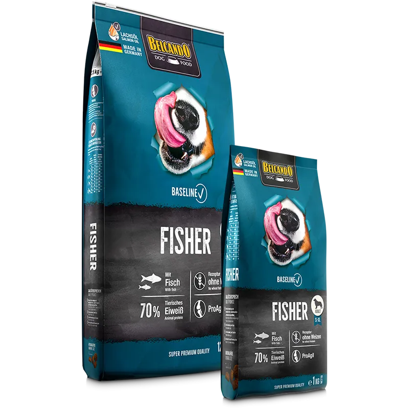 Belcando Baseline Fisher Dry Food with Fisher for S to XL Breed Adult Dogs 1 kg