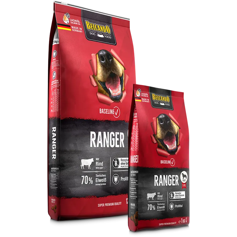 Belcando Baseline Ranger Gf Dry Food for adult S to XL with beef 1 kg