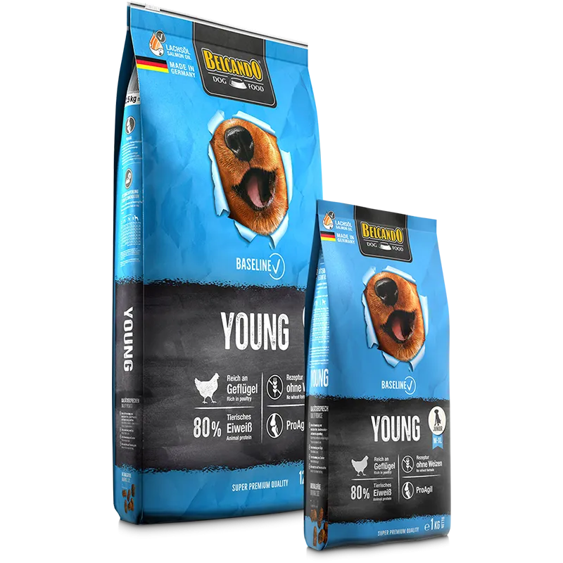 Belcando Baseline Young Dry Food with poultry for M to XL Breed junior Dogs 1 kg