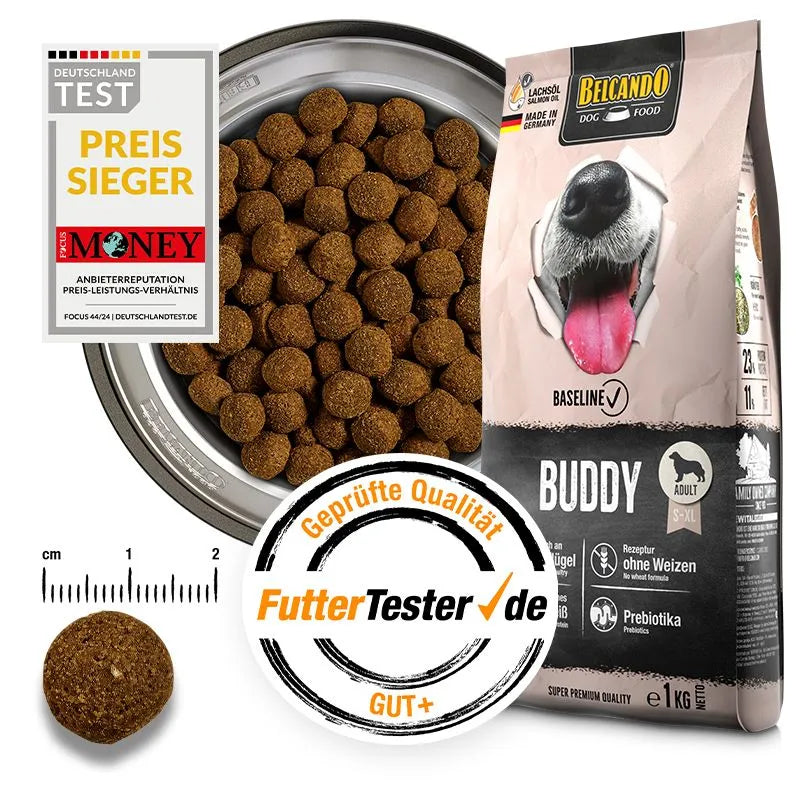 Belcando Baseline Buddy Dry Food with poultry for S to XL Breed Adult Dogs 1 kg