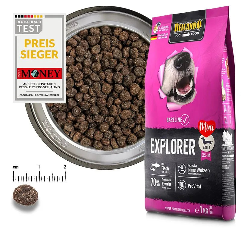 Belcando Baseline Explorer Dry Food with fish Breed Adult Dogs 12.5 kg