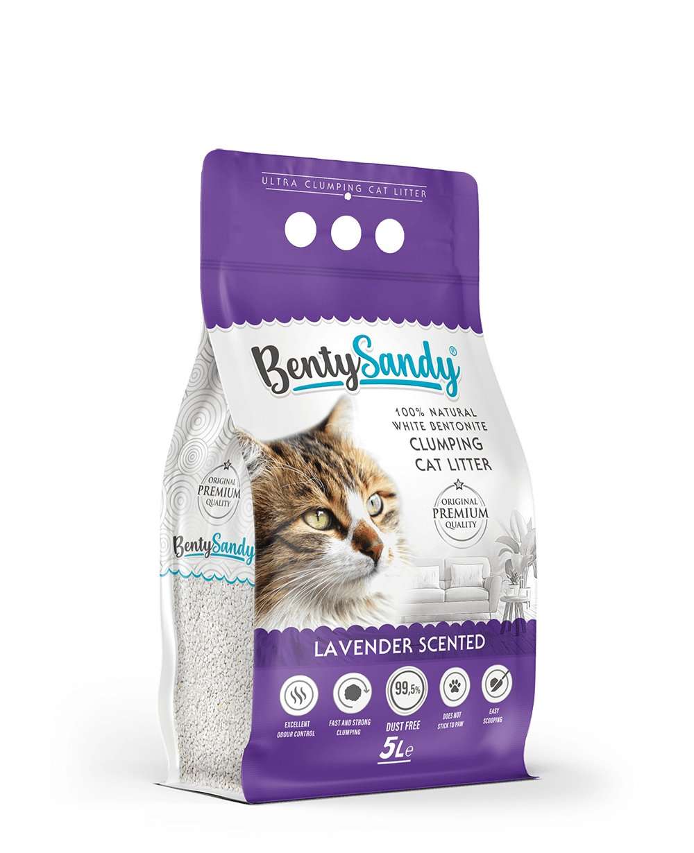 Benty Sandy Cat Litter 5L (LAVENDER SCENTED)