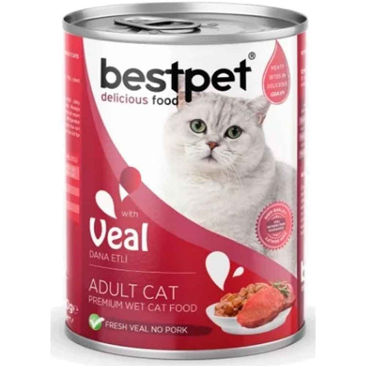 Best Pet Adult Cat With Veal 400g