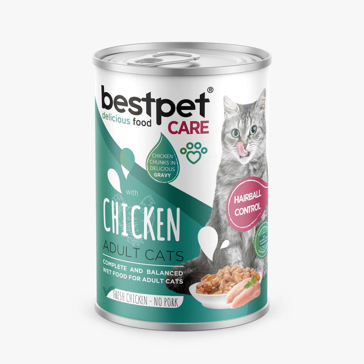 Best Pet Adult Cat with Chicken HairBall 400g
