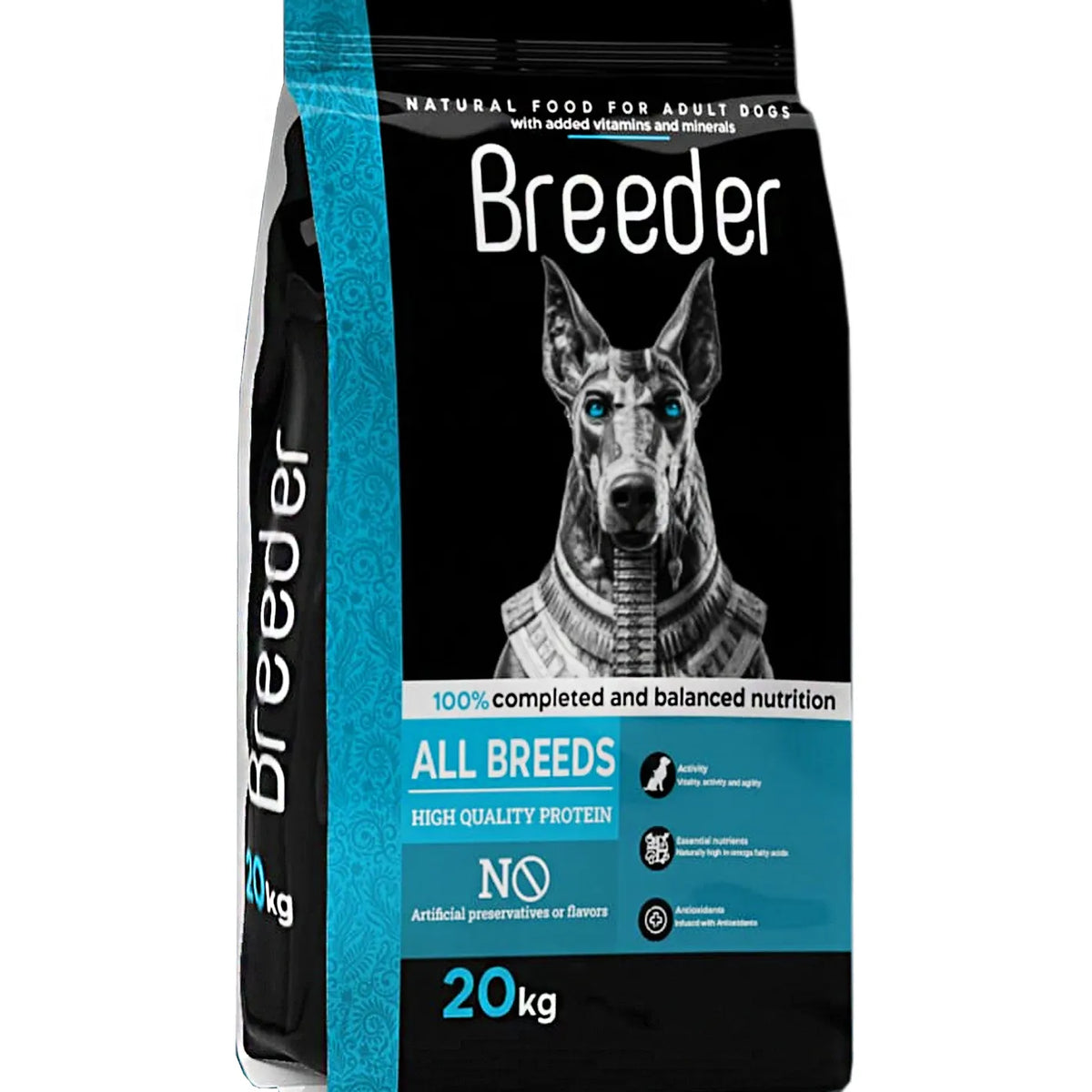 BREEDER -Natural dry Food For Adult Dog 20Kg