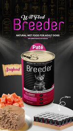 breeder pate canned food for adult cat seafood 400g
