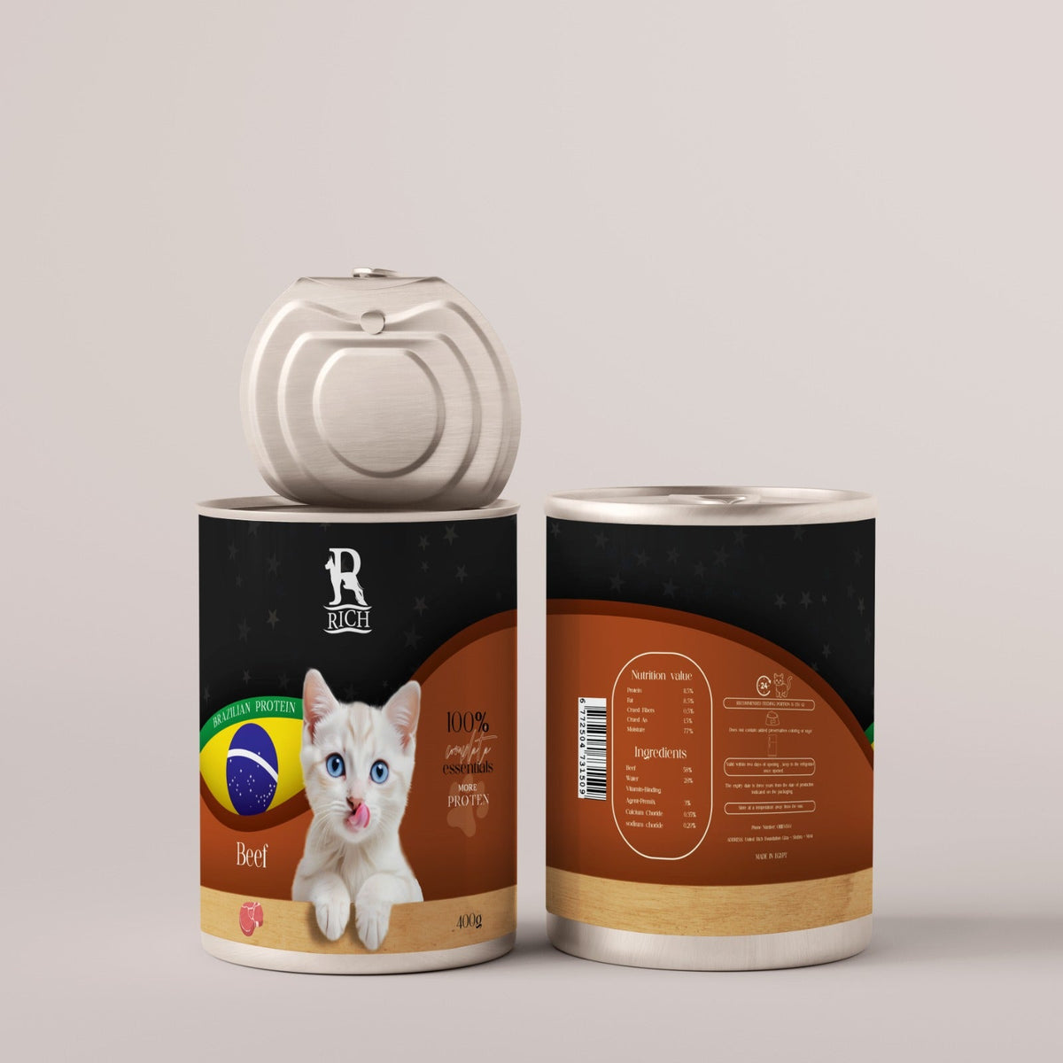 rich cat food - beef - 400 g