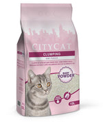CITYCAT Clumping Cat Litter Baby Powder Scent - 10L