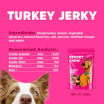 Scooby Chew Turkey JerkyDog Treats 120 gr