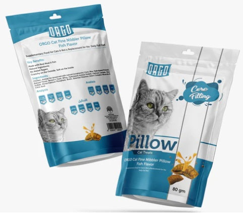 ORGO Pillow cat Treats with fish 80 gm