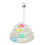 Tower Of Tracks Cat Toy 4 Level For Cats White