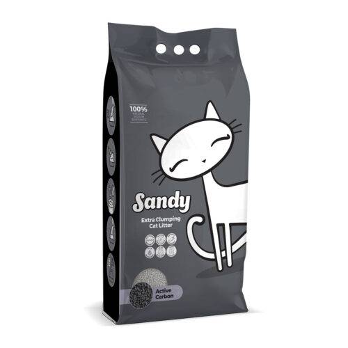 SANDY CAT LITTER EXTRA CLUMPING ACTIVE CARBON 10 KG