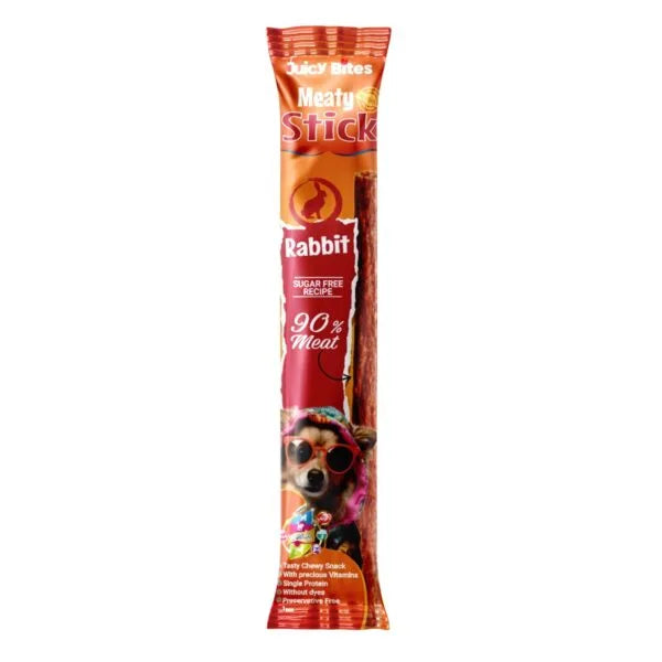 Juicy Bites Meaty Stick Rabbit For Dog 1Pes