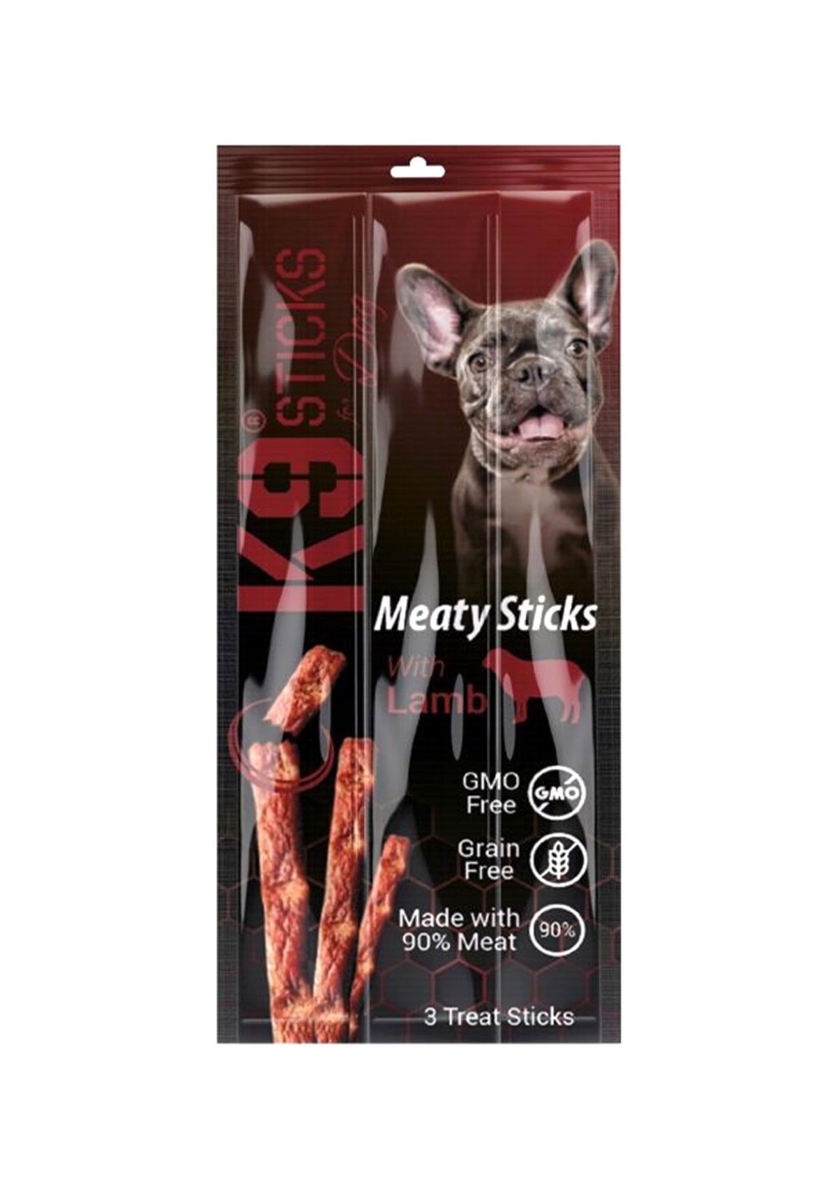 K9 Meaty Sticks Dog Treats - Pack of 3 (Lamb - Turkey - Tuna & Shrimp - Chicken & Liver - Duck)