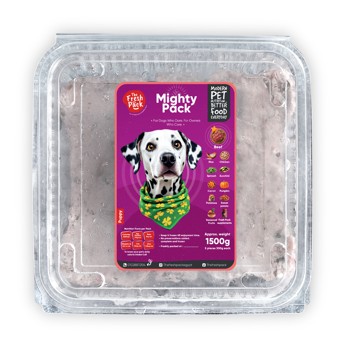 The Fresh Pack Mighty Pack For Dogs - 1.5 Kg