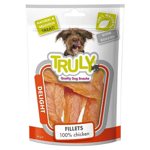 Truly Dog Snacks Delight Fillets 100% Chicken 90g