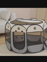 Pet Tent for Cats and Small Dogs Grey Medium 91x91x58 cm
