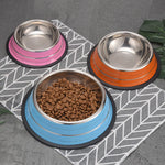 Pet Bowl Food and Water Stainless Steel for Kittens and Small Dogs