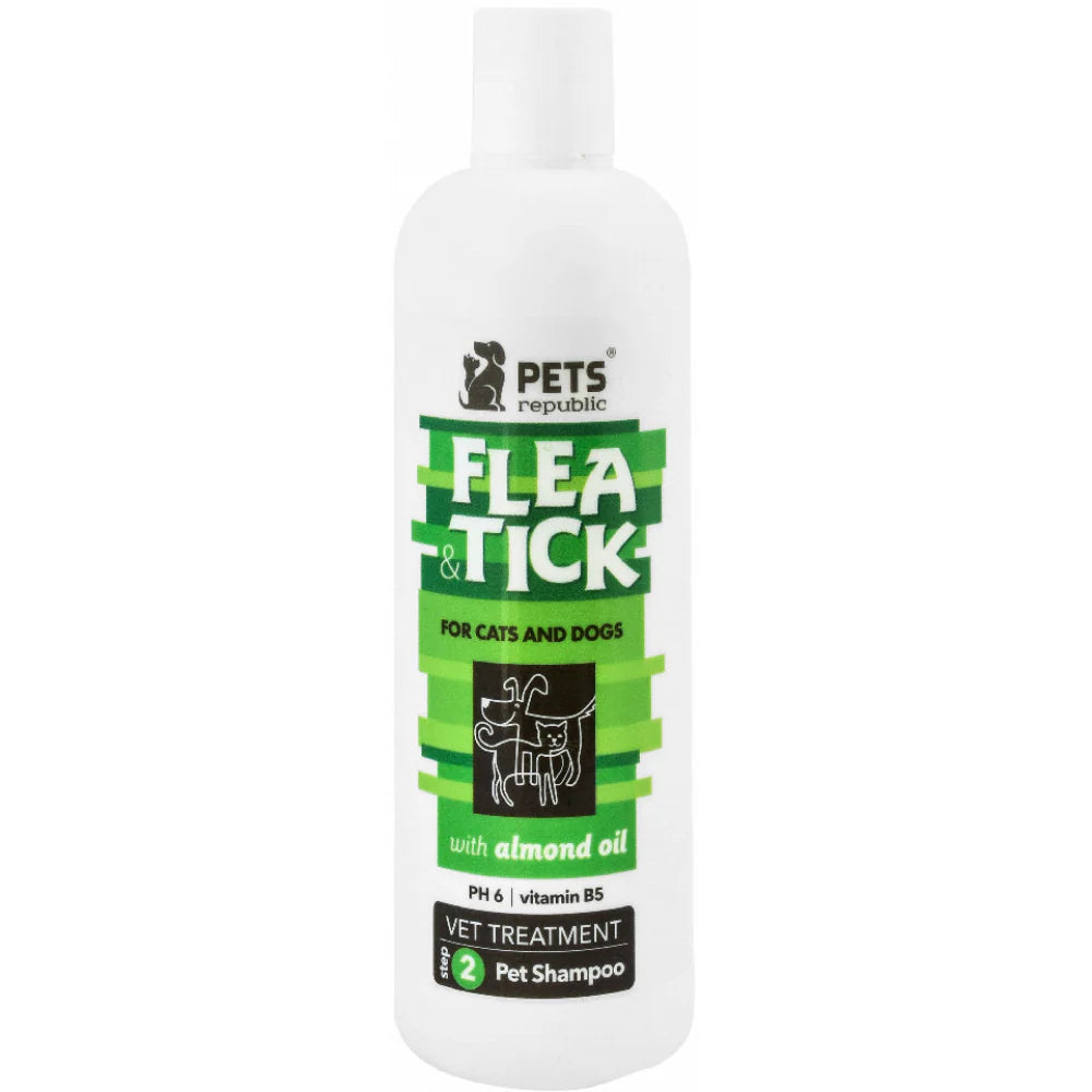 Pets Republic Flea & Tick Shampoo Almond Oil 500ml
