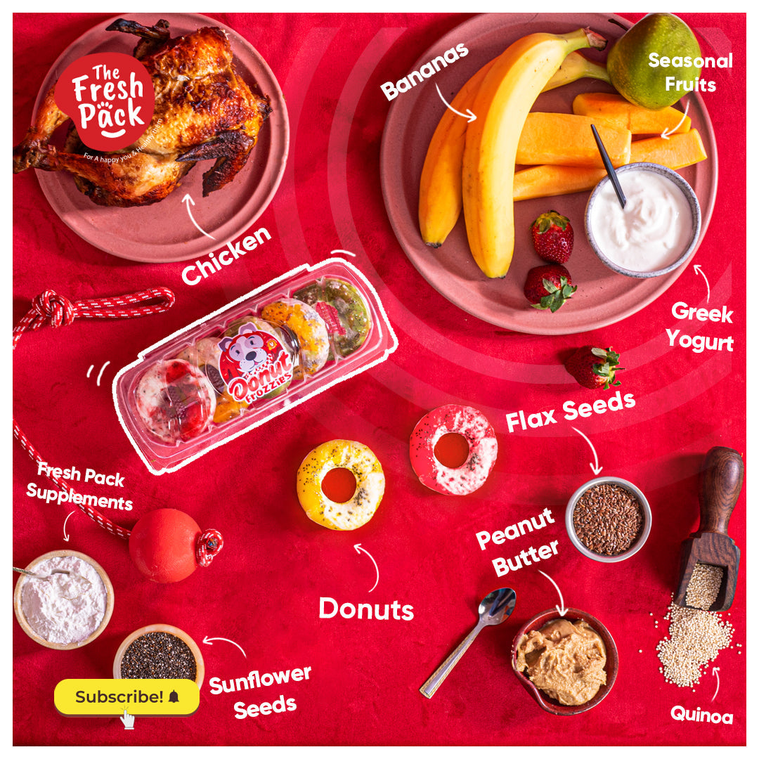 The Fresh Pack Dog Vitamin Treats - Donuts Frozzies